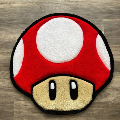 Power-Up Mushroom Tufted Rug