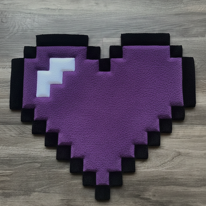 Minecraft Heart Rug