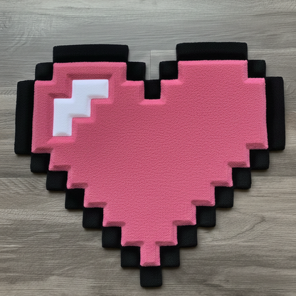 Minecraft Heart Rug