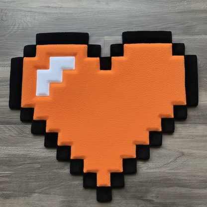 Minecraft Heart Rug