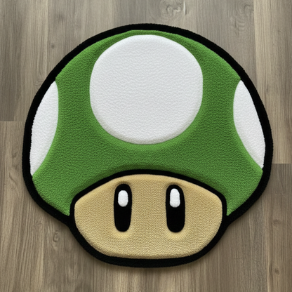 Power-Up Mushroom Tufted Rug