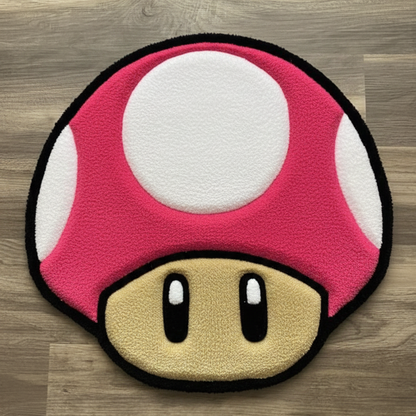Power-Up Mushroom Tufted Rug