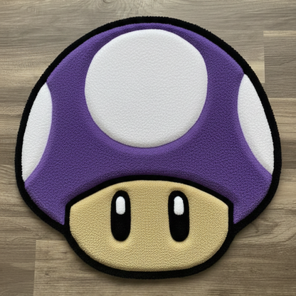 Power-Up Mushroom Tufted Rug